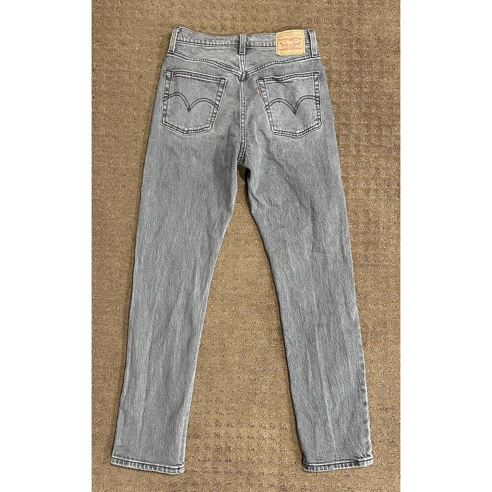 Levi's 501 XX Original Fit Button Fly Jeans in Faded Black Gray 26x30